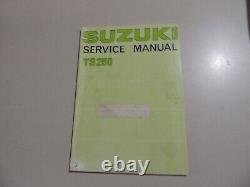 09.1978 Suzuki TS 250 Workshop Shop Repair Service Manual Workshop Manual