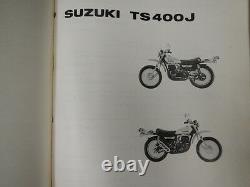 1972 Suzuki Ts400j Apache Parts Catalogue Manual 1st Edition 74 Ts 400 J