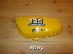 1977 Suzuki TS125 TS 125 Duster OEM Left Side Cover CLEAN 47211-28610