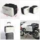 2 Pcs Hard Abs&pc Motorcycles Atvs Side Luggage Storage Box Saddle Bag Universal