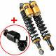 2pcs 15 380mm Motorcycle Rear Air Shock Dampers Absorbers Round Hole For Suzuki