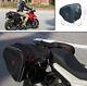 2pcs Motorbike Motorcycle Black Bags Luggage Saddle Bags With Rain Cover 36-58l