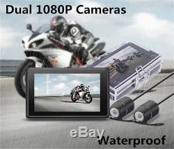 3.0'' Wifi Real 1080P FHD Dual Lens Motorcycles DVR Video Recorder GPS G-Sensor