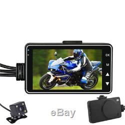 3 LCD 140° Wide Angle Motorcycle Dual Action Waterproof Camera Video Recorder