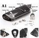 51mm Glossy Real Carbon Fiber Motorcycle Modified Exhaust Muffler Db Killer Set