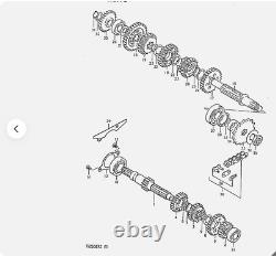 73-82 TS250 TS250ER New Genuine SUZUKI 4th Driven 21T Gear 24341-30001