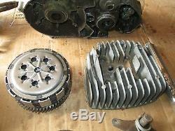 75 Suzuki TS185 Crankcases Cylinder Clutch Shocks Flywheel Stator Etc Parts Lot