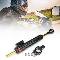 AUTO Motorcycle Steering Damper Steering Stabilizer Carbon Fiber Universal Parts