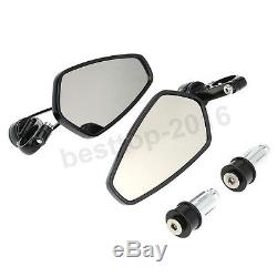 Arrow Black Handle Bar End Rear View Side Mirrors For Suzuki GSXS1000 GSXS 1000