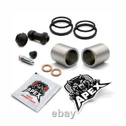 Brake Caliper Piston Seal TS125 R 1992 Front Suzuki Parts Stainless Rebuild Kit