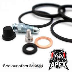 Brake Caliper Piston Seal TS125 R 1992 Front Suzuki Parts Stainless Rebuild Kit