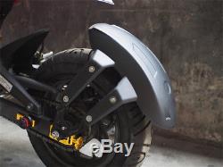 Durable Motorcycle Rear Wheel Cover Fender Splash Guard for No Groove Tires Set