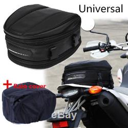 Durable Motorcyle Seat Bag Saddle Pack with Non-slip Bottom +Cover+Buckle Strap