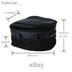 Durable Motorcyle Seat Bag Saddle Pack with Non-slip Bottom +Cover+Buckle Strap