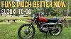 From Problems To Progress Our Second Attempt With The Suzuki Tc 90 Suzuki Vintagemotorcycles