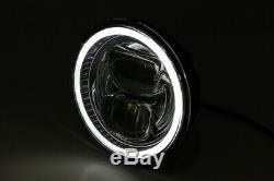 Highsider LED main headlight insert TYPE 7 with sidelight ring chrome 5 3/4 inch