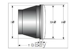 Highsider LED main headlight insert TYPE 7 with sidelight ring chrome 5 3/4 inch