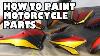 How To Spray Paint Motorcycle Parts Speed T Project