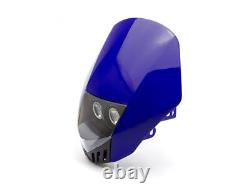 LED Headlight Mask BLUE for Yamaha WR TT DT Enduro Supermoto Motocross