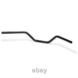 LSL Flat Track Steel Handlebar BLK 22.2mm Suzuki TS 50 / 80 1982