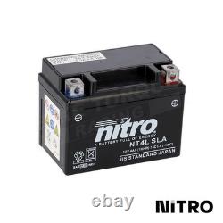 Nitro AGM Gel Battery and DC4 Charger to fit Suzuki TS 80 X / RH 1984-1988