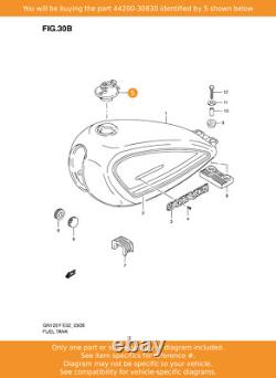 SUZUKI Cap Set, Fuel Tank, 44200-30830 OEM