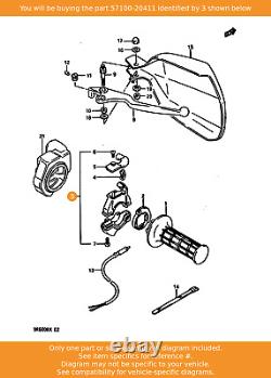 SUZUKI Case Assy, throttle, 57100-20411 OEM