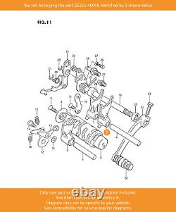 SUZUKI Fork, Gear Shifting No. 2, 25221-46000 OEM