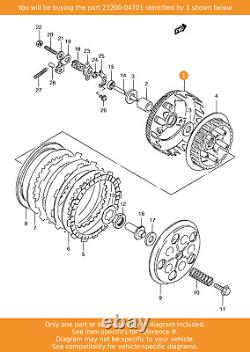 SUZUKI Gear Assy, Primary Driven, 21200-04701 OEM