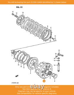 SUZUKI Gear, Primary Driven, 21200-13A04 OEM