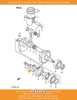 SUZUKI Gear, Water Pump Drive, 17451-13A01 OEM