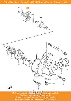 SUZUKI Gear, Water Pump Driven, 17461-03D00 OEM