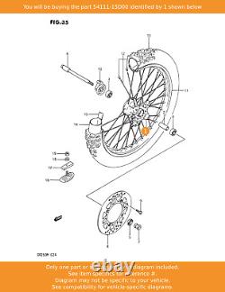 SUZUKI Hub, Front Wheel, 54111-15D00 OEM