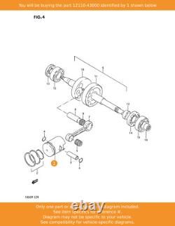SUZUKI Piston, 12110-43000 OEM