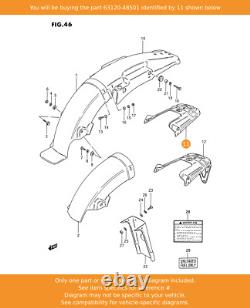 SUZUKI Reinforcement, 63120-48501 OEM