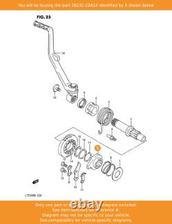 SUZUKI Starter, Kick, 26231-22A10 OEM
