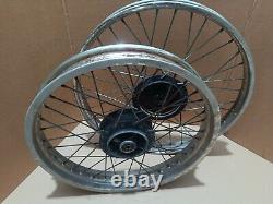 SUZUKI TS 50 Ts80 TS80X 50x SC11A set of OEM wheels rims hubs spokes front rear