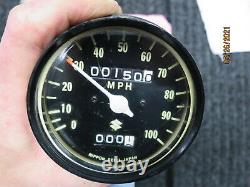 SUZUKI TS125 TS185 Speedometer Operation Verified VERY LOW MILEAGE