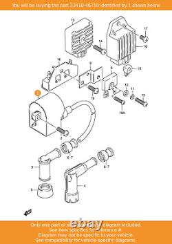 SUZUKI Unit & Coil Assy, Ignition, 33410-46710 OEM