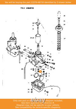 SUZUKI valve Assy, Needle, 13370-46710 OEM
