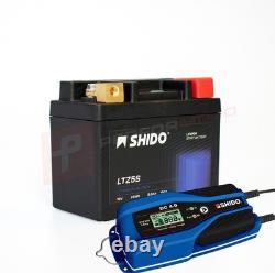 Shido Lithium Battery and DC4 Charger to fit Suzuki TS 200 R 1989-1994