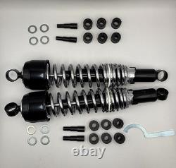 Shock Absorbers Chrome for 1972 Suzuki TS 250 J (P. E. I Model)