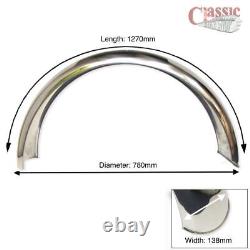 Stainless Steel Mudguard Ideal for Cafe Racers BMW, Yamaha SX650, Moto Guzzi