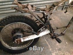 Suzuki TS125 1982 Rolling Chassis For Spares Repair Classic Off Road Trials Bike