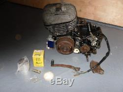 Suzuki TS125 Engine and New. 5 os Piston Kit Shed Barn Find Spares Repair C07