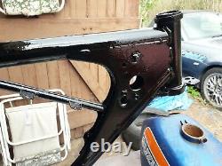 Suzuki TS125 frame, petrol tanks and front forks 1970s parts drum brakes