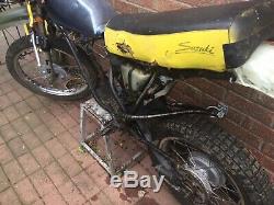 Suzuki TS250 TS 250 Frame Rolling Chassis Wheels Forks Barn Find (Leicester)