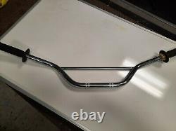 Suzuki TS250 TS400 TM Handlebars with Grips and Throttle Tube Mint Condition