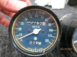 Suzuki Ts-400 Complete Instrument Cluster Both Units Operations Verified