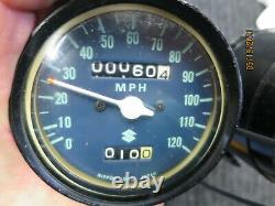 Suzuki Ts-400 Complete Instrument Cluster Both Units Operations Verified